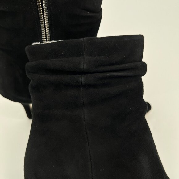 Bella Vita Danielle Booties Size 8.5M Black Suede Leather Boot 3" Heel - Picture 8 of 13